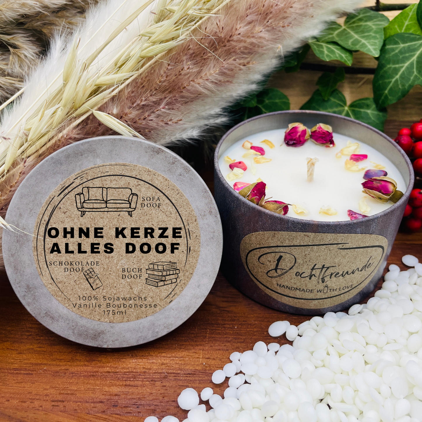 Personalisierte Duftkerze „Ohne Kerze ist alles doof“ – Nachhaltiges Geschenk aus dem Südschwarzwald
