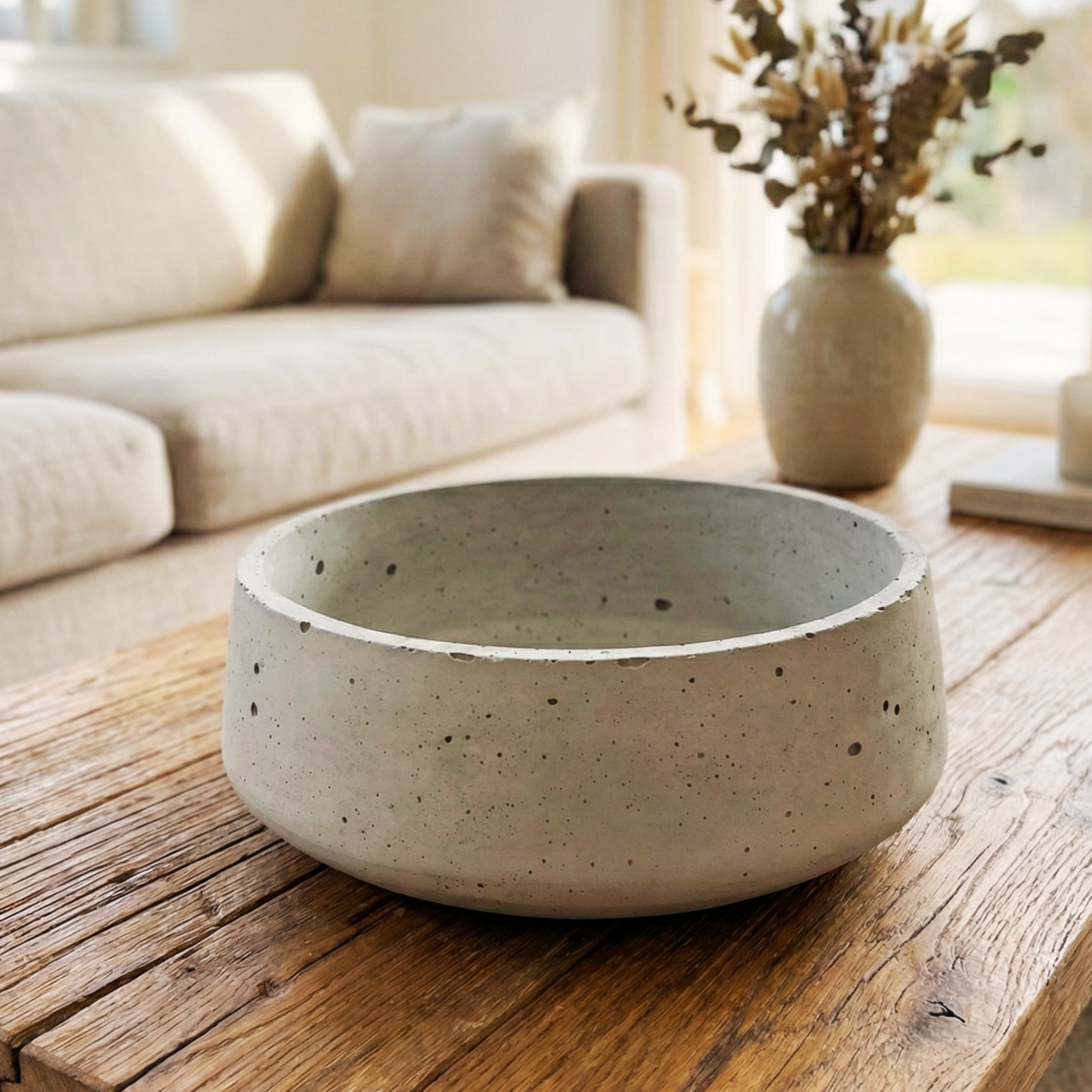 Betonschale "Schwarzwald-Massiv – handmade von DochtFreunde (Bild 6)
