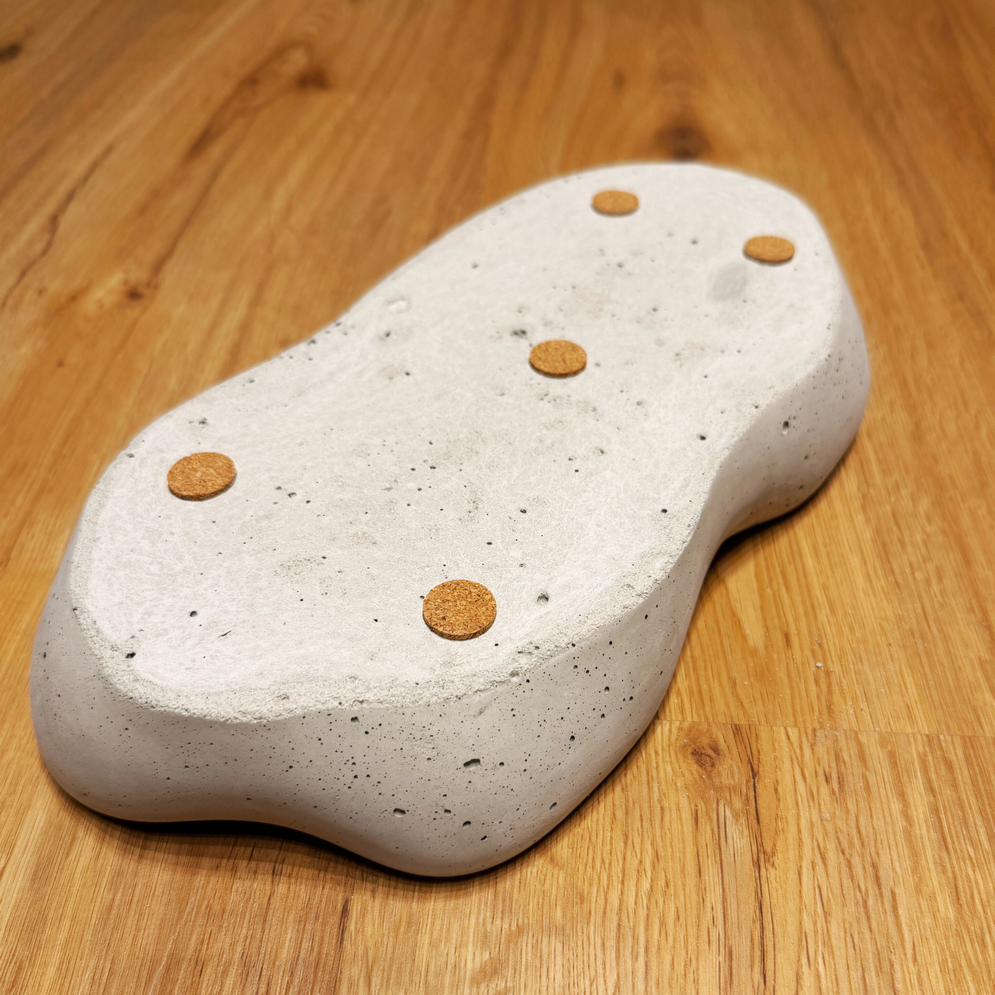 Design-Betonschale "Grey-Wave" – Oval & Organisch (29,5cm)