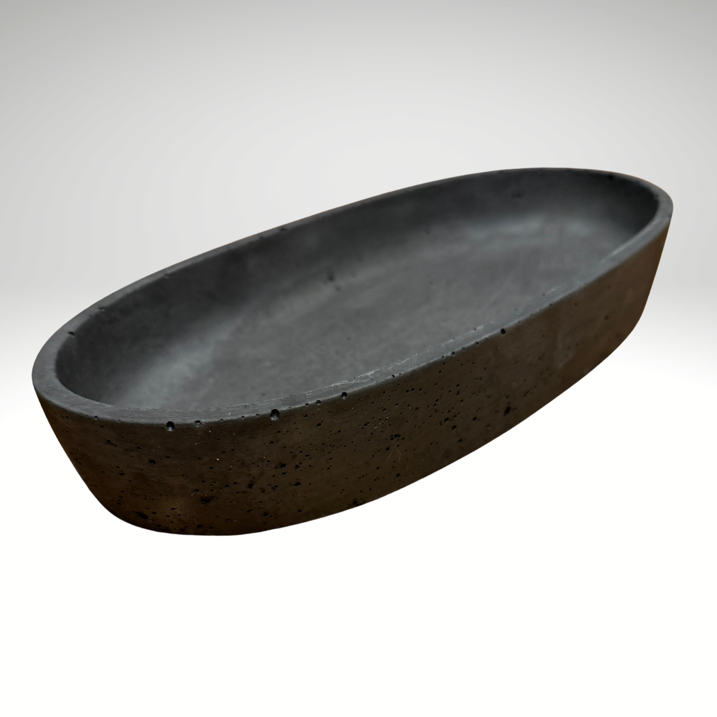 Handgemachte Betonschale "Oval" (29 cm) – Minimalistische Deko- & Ablageschale