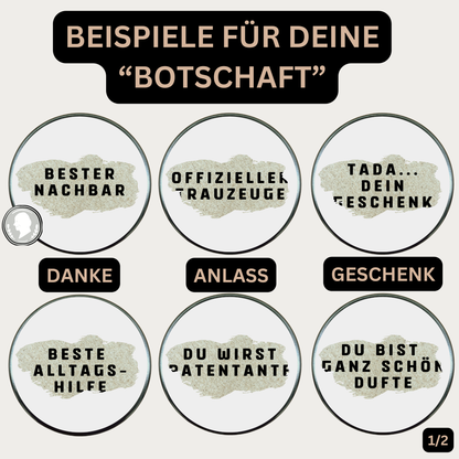Papa Superheld: Originelle Premium RUBBELKERZE mit verdeckter BOTSCHAFT Duftkerze im Glas mit PERSONALISIERBAREM Kerzendeckel Mann Geschenk