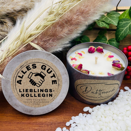 Alles Gute Lieblingskollegin I Abschied oder Beförderung Arbeitskollegin Sojawachskerze I Wertschätzung für die Lieblingskollegin Kerze