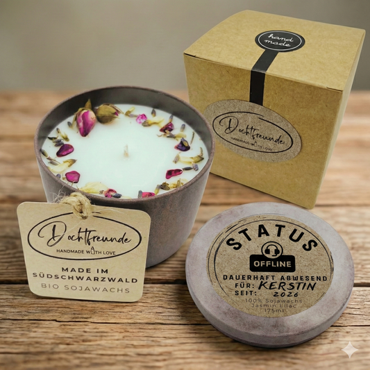 Geschenk zur Rente & ATZ personalisiert | Kerze Ruhestand | Wunschname